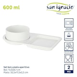 thumbnail of San Ignacio VESSIA - Juego de Bol y Plato para Aperitivos 32,5 x 17,5cm