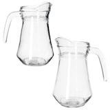 thumbnail of Valentin 2er Set Glaskrug 1,15L Milch-Kanne mit Henkel Wein-Karaffe Limo Saft