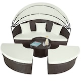 thumbnail of tectake divano prendisole in alluminio e rattan - marrone misto - 403424