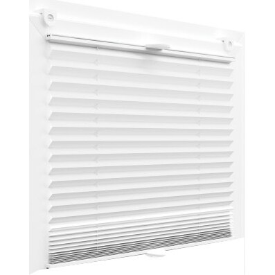 Plissee Faltrollo inkl. Klemmträger weiss 80x200 cm Jalousie