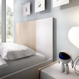 thumbnail of Dmora Letto per bambini Duranno, Struttura con secondo lettino estraibile, Letto singolo per cameretta, 196x97h79 cm, Bianco e Rovere
