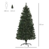 thumbnail of HOMCOM Árbol de Navidad 150 cm Artificial con 219 Agujas de Pino de PVC Ignífugo Base Plegable y Soporte de Acero Montaje Rápido para Interiores
