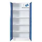 thumbnail of PROREGAL Stahlschrank BEE mit 9 lackierten Fachböden | HxBxT 195x92x42cm | Weiß-Blau | Werkstattschrank Werkzeugschrank Aktenschrank Universalschrank
