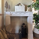 thumbnail of Rebecca Mobili Set 2 Mini Alberi di Natale in Feltro Grigio Marrone con Base in Legno