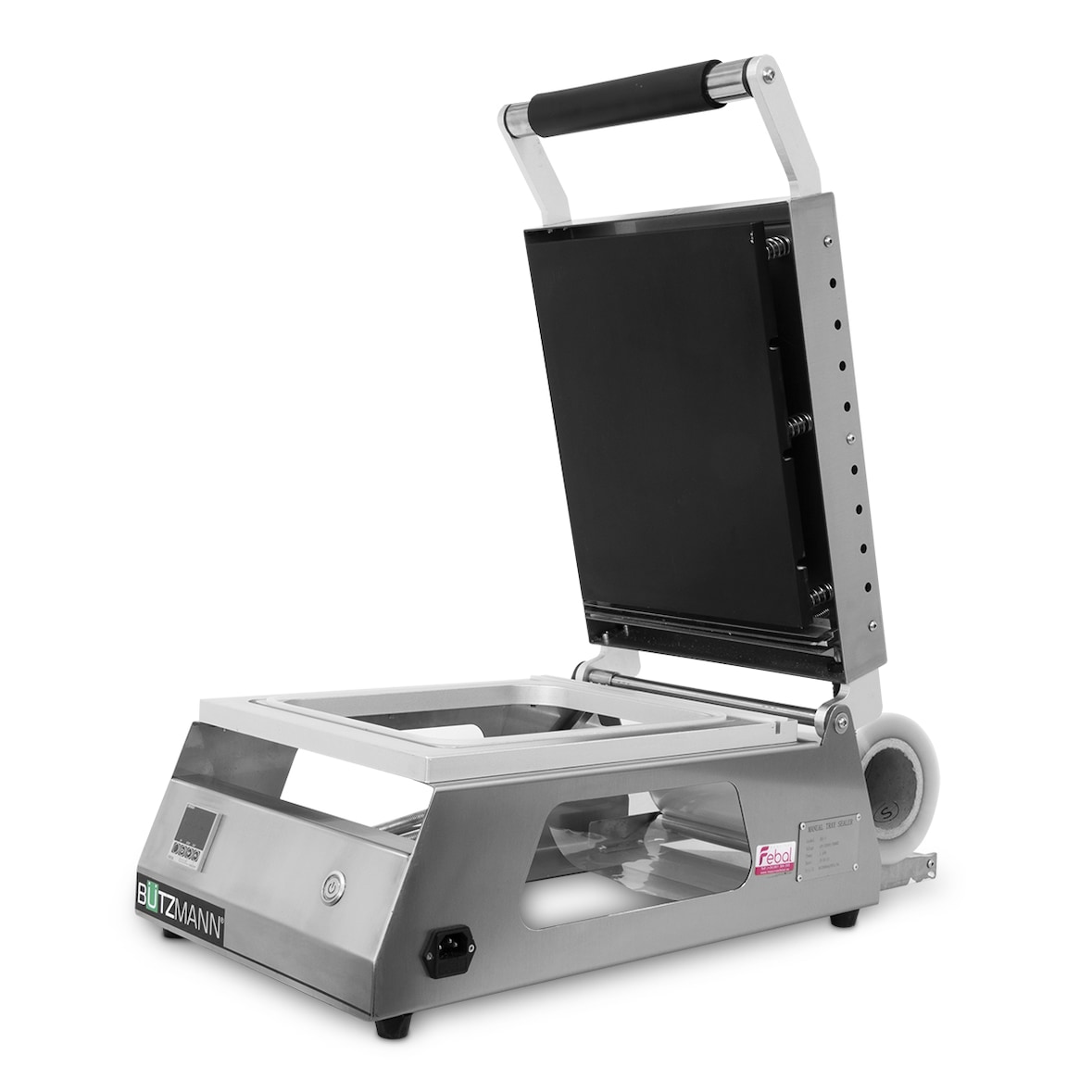 Bützmann BT-5 Termoselladora manual de barquetas de hasta 135 mm de alto. Placa gobernadora OMRON.