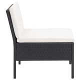 thumbnail of vidaXL 3-tlg. Garten-Lounge-Set mit Auflagen Poly Rattan Schwarz