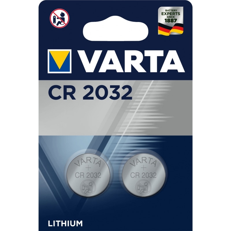 Varta 2032 Lithium Knopfzelle CR 2032 3V - 2er Blister