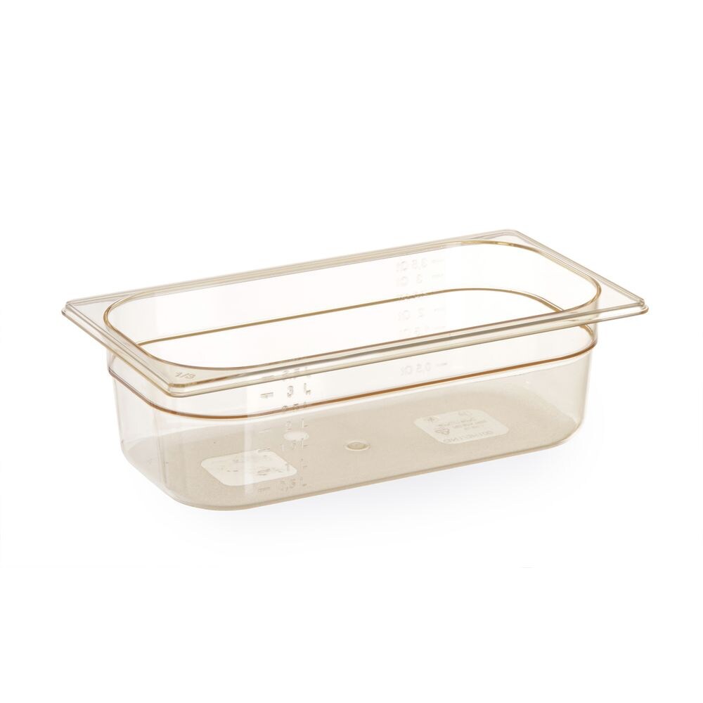 HENDI Container GN 1/3 hoge temperatuur bestendigheid, GN 1/3, 5,5L, Transparant, 325x176x(H)150mm