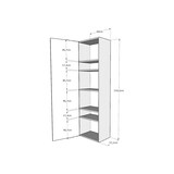 thumbnail of Cama queen-size dobrável Kentaro de 120 cm com sofá e coluna em branco, cinza e azul claro