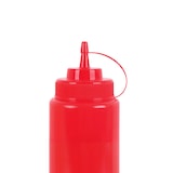 thumbnail of METRO PROFESSIONAL Botella dispensadora para salsas hs032, polietileno/polipropileno, Ø 8 x 26,5 cm, 1025 ml, con tapón, rojo