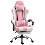thumbnail of Vinsetto silla gaming reclinable silla gamer giratoria con reposacabezas reposapiés cojín lumbar altura ajustable para oficina estudio 64x67x119-127cm