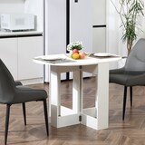 thumbnail of Mesa de Comedor Plegable con 2 Alas Abatibles Madera para Cocina 104x76x73,7 cm