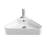 thumbnail of Vasque d'angle à poser en céramique blanche 42,5 cm MARGAUX