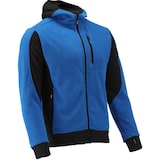 thumbnail of Fleece Kapuzenpulli, Hoodie mit Reißverschluss SARNA blau/schwarz Gr. XXXL