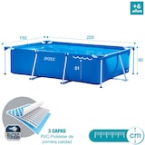 thumbnail of Piscina desmontable intex small frame 220x150x60 cm - 1.662 l