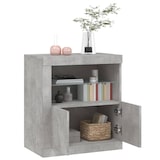 thumbnail of vidaXL Sideboard mit LED-Leuchten Betongrau 60,5x37x67 cm