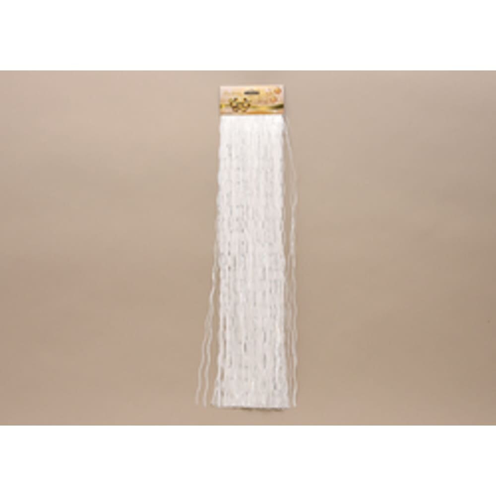 Lametta gedreht Weiß 2mm x 500mm Christbaumschmuck Weihnachtsdekoration Girlande
