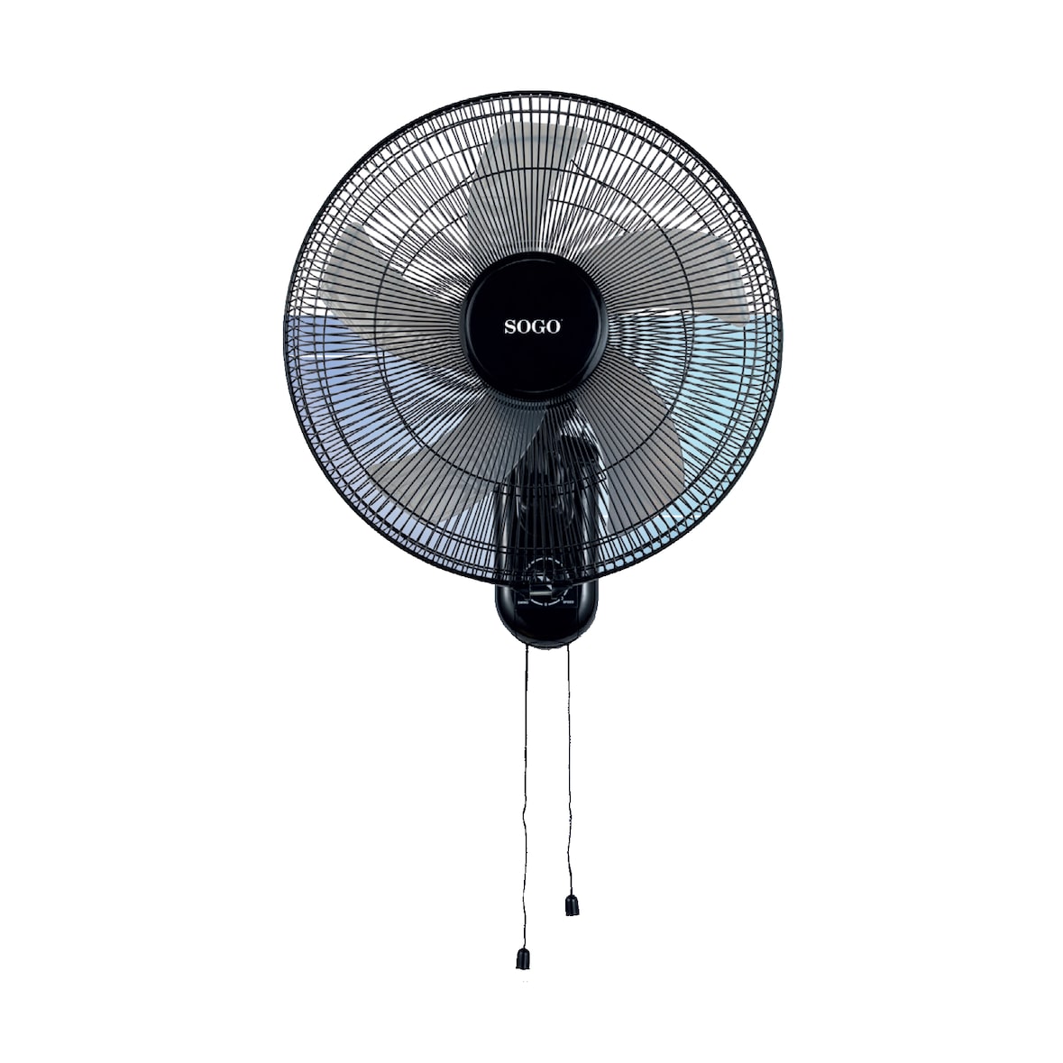 Ventoinha de parede SOGO VEN-SS-21320; Potência: 50W; 3 velocidades; Diâmetro: 40cm; Função de oscilação; Inclinação ajustável