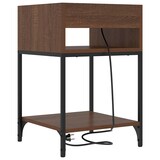 thumbnail of Cabinet de chevet Chêne brun 40 x 40 x 61 cm Bois d'ingénierie – Modèle Récif Nuit