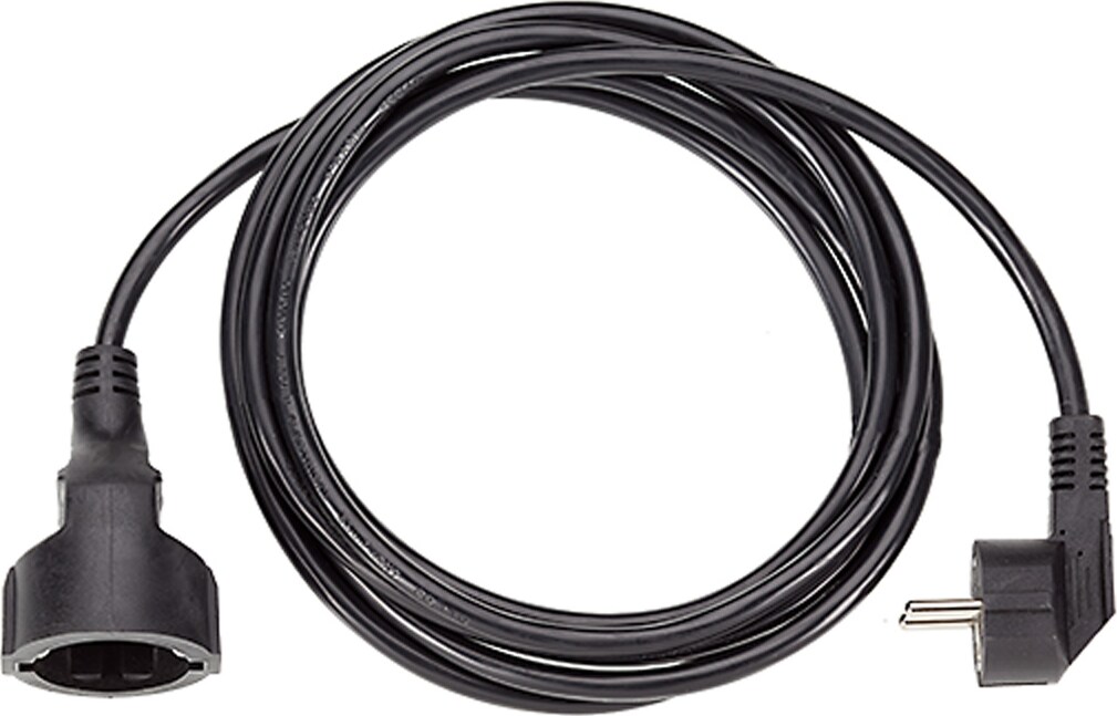 BACHMANN Schutzkontakt-Verlängerungskabel, 230VAC, schwarz, 3 m