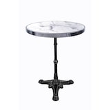thumbnail of SIT Möbel Bistrotafel rond | wit marmeren blad met chromen onderstel | zwart gietijzeren frame | B 57 x D 57 x H 71 cm | 09996-11 | Serie THIS & THAT