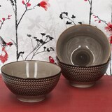 thumbnail of Mäser Prospero 6x Salatschale braun Ø16cm 600ml Porzellan Beilagen Schüssel