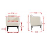 thumbnail of Fauteuil Austral -  Bleu Autre forme Polyester Amadeus 70.50x81.00 cm