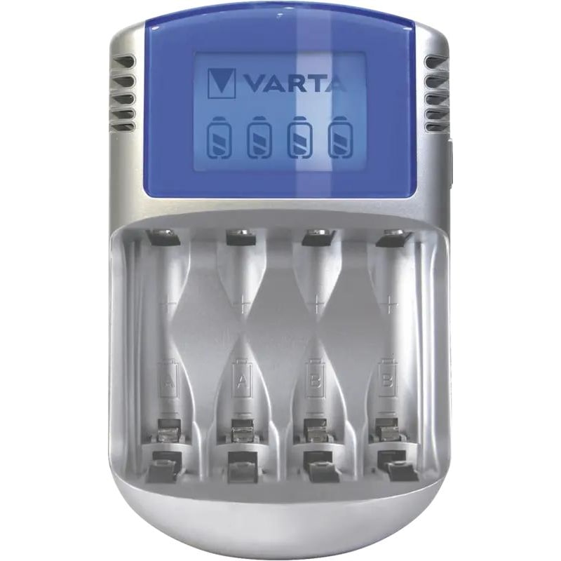 Akkuladegerät AA/AAA LCD Charger 4xAA 2600mAh 12V USB