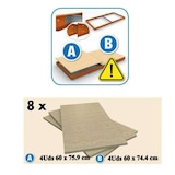 thumbnail of Simon Rack Estanteria Industrial, 2000x1500x600 mm, 400 kg de Punto Flexión, 4 Estantes Madera, Azul/Naranja/Madera - SimonTaller