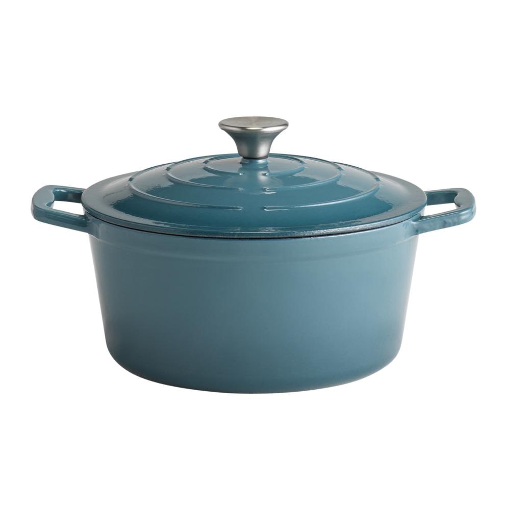 APS Kochtopf mit Deckel -5 STARS- Ø 25 cm, H: 11,5 cm, 4 Liter Gusseisen, emailliert