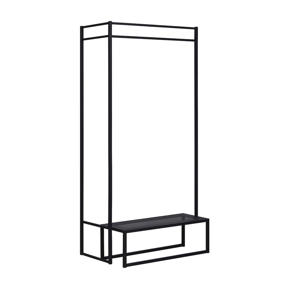 Portant vêtements métal noir 80x165cm