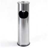 thumbnail of Standaschenbecher Edelstahl 54 cm Ascher mit integriertem Mülleimer