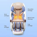 thumbnail of Massagesessel,Massagestuhl Zero Gravity für Ganzkörper, mit Heizung, SL Track,Thai Stretch Massagestuhl, Bluetooth 3D Surround Musik,Weiß【GH-L001】