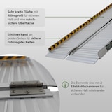 thumbnail of TRUTZHOLM Rollstuhlrampe klappbar Alu 122 cm Traglast 272 kg Auffahrrampe geriffelt