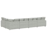 thumbnail of vidaXL Modulares Sofa mit Kissen Samt Hellgrau