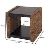thumbnail of Beistelltisch Nachttisch Sitzhocker Lucca Rattan ~ Bananengeflecht