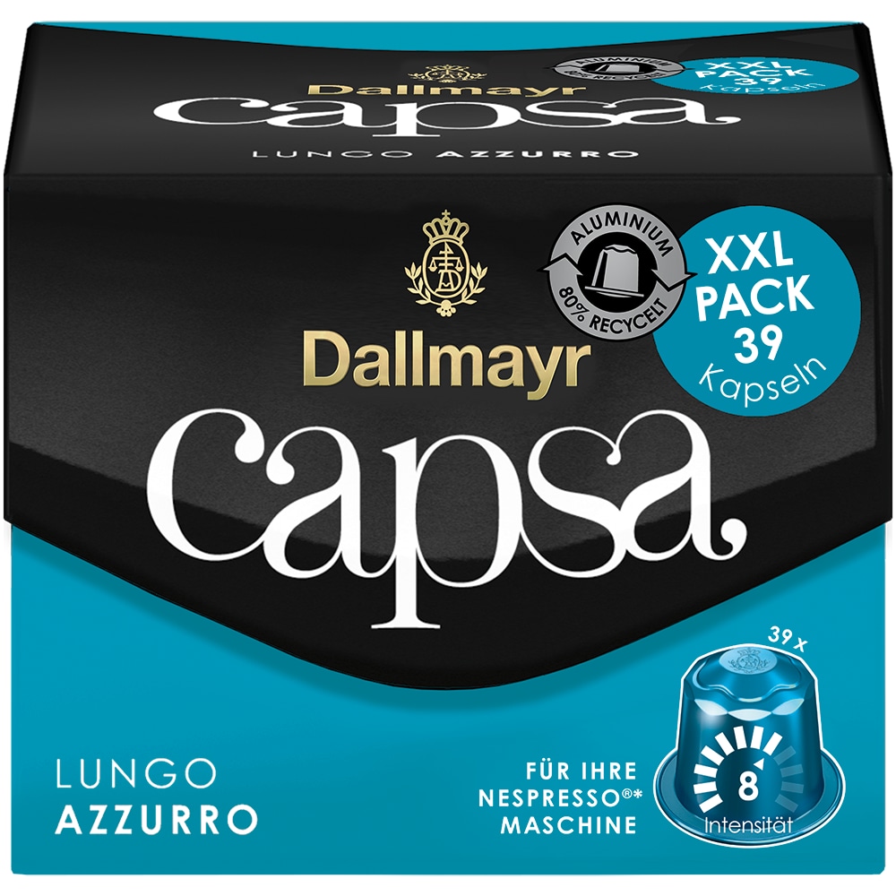 Dallmayr capsa Kaffeekapseln Azzurro XXL 39 Kapseln (218 g)