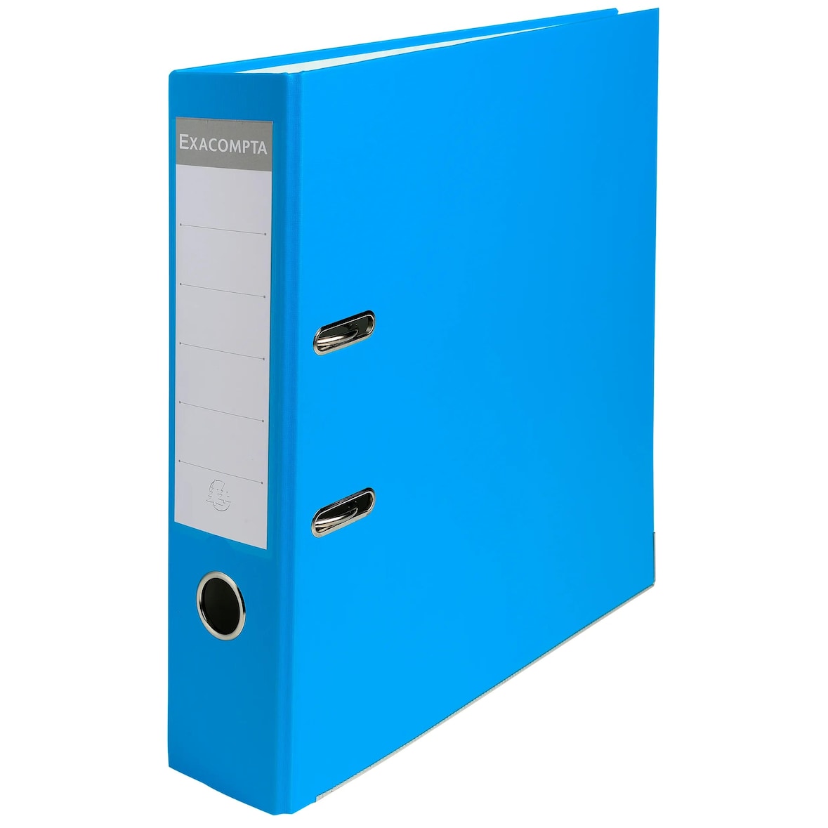 Exacompta  Cod. 918412B - Registratore a leva dorso 70mm, esterno rivestito con Ppl, interno in cartoncino - 29x32cm azzurro- Conf. da  20 pz.