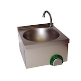 thumbnail of Handwaschbecken aus Edelstahl mit Kniebedienung und zeitgesteuertem Wasserfluß Nr.0067