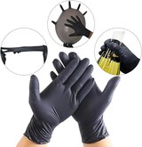 thumbnail of Gedikum | Nitril | Nitrilhandschuhe | Einweghandschuhe | Einmalhandschuhe | 5 x 100er Packung | Schwarz | Größe XL