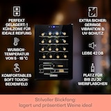 thumbnail of Klarstein Shiraz 20 Uno Weinkühlschrank 53l 20Fl Touch-Bedienfeld 5-18°C Schwarz