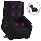 thumbnail of Décoshop26 - Fauteuil de relaxation fonction massage et inclinable fonction de levage électrique en PVC noir DEC027802