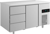 thumbnail of A&S Kühltisch -2 bis +8°C 1400x700x850mm mit 1x Tür und 1x drei Schubladen