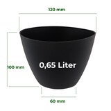 thumbnail of 4 x Gipsbecher, konische Form Ø 120 mm   Gipsbecher konisch Gips Becher Anrührbecher elastisch Gipsschale Mischbecher