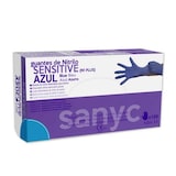 thumbnail of Guante nitrilo azul Sanyc Sensitive 100 unidades talla grande