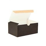 thumbnail of 250 scatole per fritti nere di medie dimensioni in cartone kraft e auto-assemblabili Ref EG0038KNG