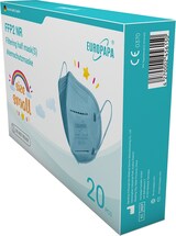 thumbnail of EUROPAPA 20x FFP2 Maske S in Kleiner Größe Blau Mundschutz Masken Atemschutzmasken 5-lagig hygienisch einzelverpackt EU 2016/425