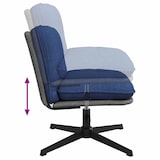 thumbnail of vidaXL Bürostuhl Drehbar Blau Stoff