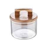 thumbnail of San Ignacio - Conjunto de potes de vidro borossilicato de 400ml e 500ml com tampas de madeira de acácia