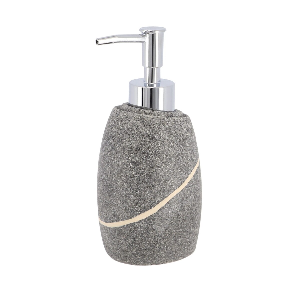 Distributeur à Savon ou Lotion en résine Gris effet pierre 240 ml